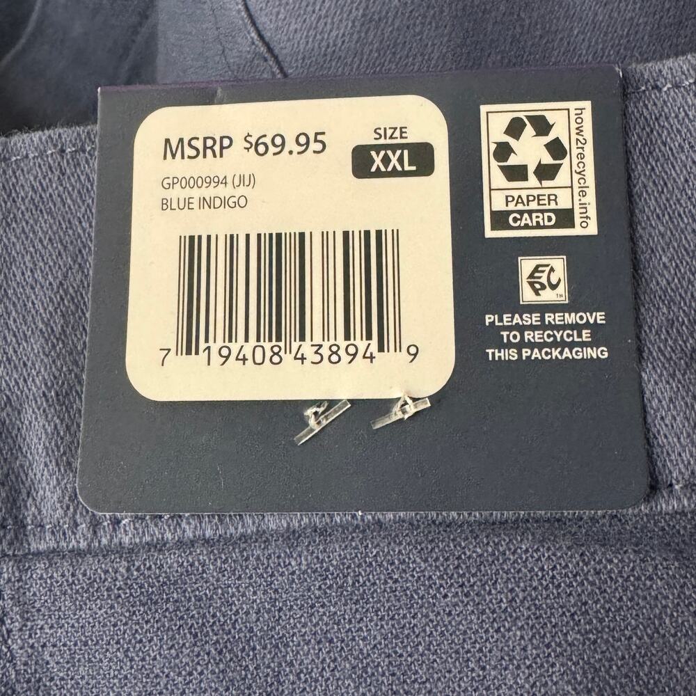 GAP XX-Large Twill Jogger Pants Pockets Zip-Fly Cuffed Hi-Rise Blue Indigo New - Picture 9 of 10